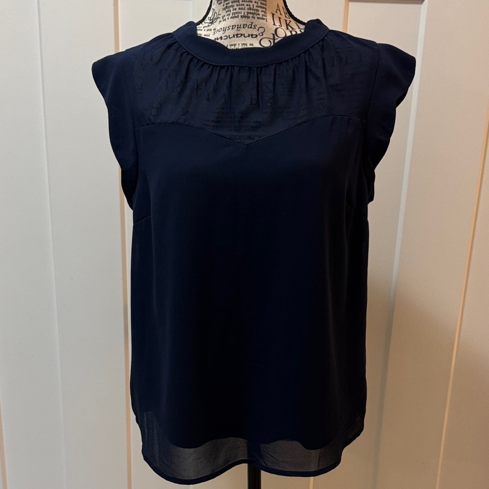 💜3/$12💜 Monteau Dark Blue Sleeveless Top